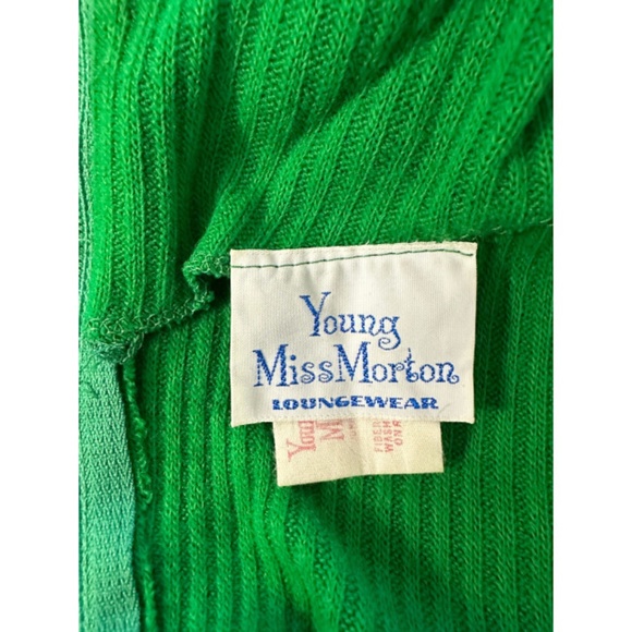 Vtg 60s 70s Loungewear Maxi Sweater Dress 5 - Picture 8 of 9